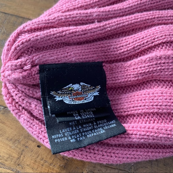 Harley-Davidson Pink Knit Beanie - Picture 3 of 7